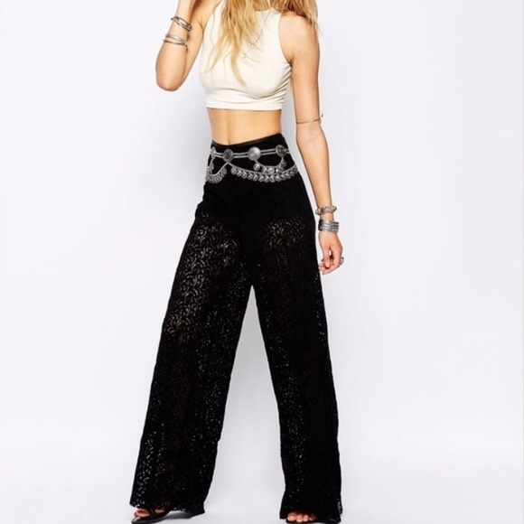 Briana Lace Flare Pants 